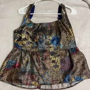 Anthro Shimmer Tank Top